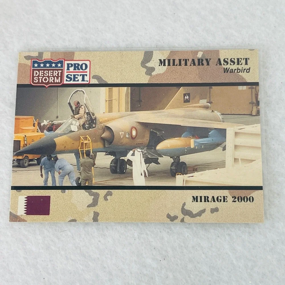 1991 Pro Set Desert Storm Mirage 2000 Warbird Military Asset Trading Card 229